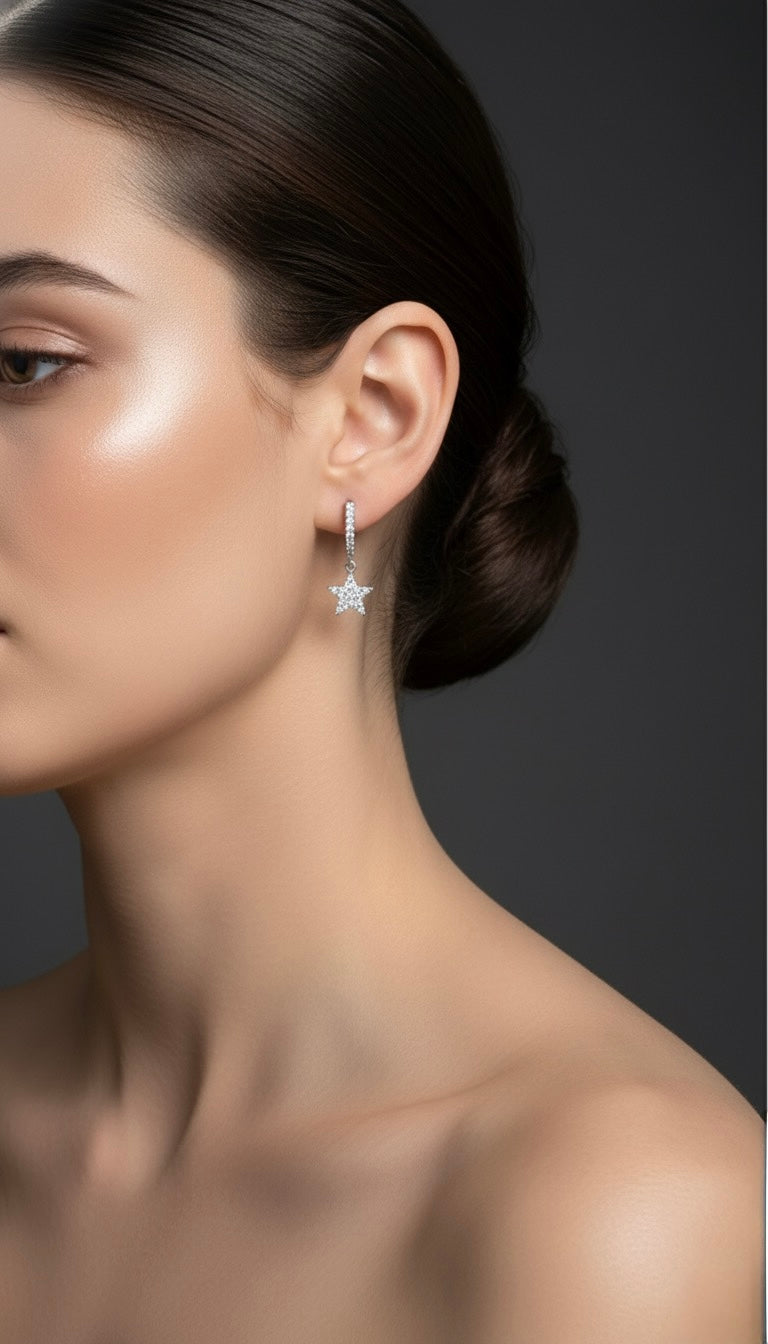 Star shaped earrings