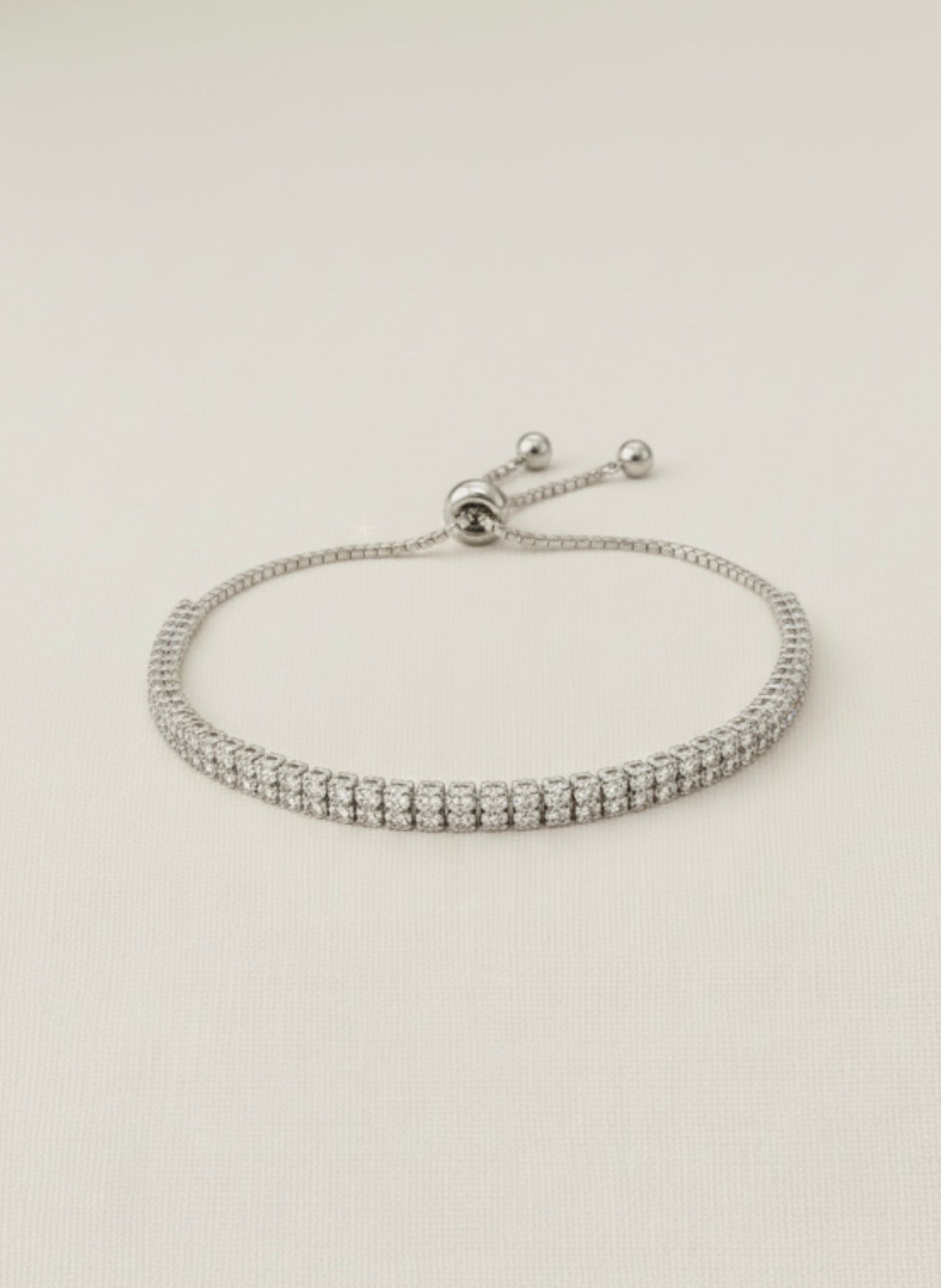 Adjustable Double Tennis Bracelet
